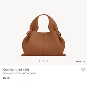 Polene neuf mini textured camelMini Textured Camel Bag